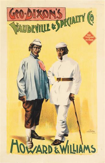 (MUSIC AND THEATRE--MINSTRELS.) Group of 5 minstrel show posters.